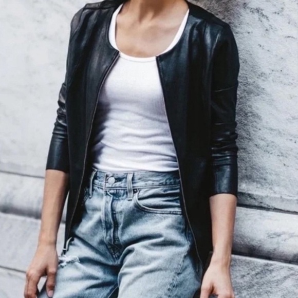 Spanx Faux Leather Jacket - Picture 1 of 16